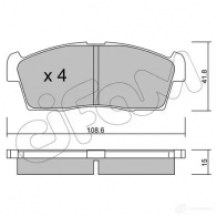 Тормозные колодки, комплект CIFAM 24 423 8K2LWMH 2468012 8224390