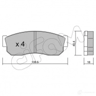 Тормозные колодки, комплект CIFAM 8222021 H1C1IM1 20 958 2467673