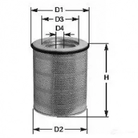 Воздушный фильтр CLEAN FILTERS P0W8KT Q 8010042755006 1576662 ma755