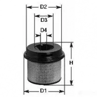 Воздушный фильтр CLEAN FILTERS ma586 1576525 J6KU1 7 8010042586006