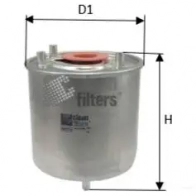 Топливный фильтр CLEAN FILTERS 5DS5 BE 1576081 8010042271506 dn2715