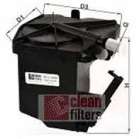 Топливный фильтр CLEAN FILTERS 8010042168301 mgc1683 JSIWC1 A 1577534