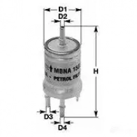 Топливный фильтр CLEAN FILTERS mbna1556 Skoda Fabia (5J) 2 Универсал 1.4 86 л.с. 2007 – 2014 OG3MW5 3 8010042155608