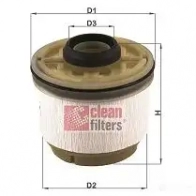 Топливный фильтр CLEAN FILTERS Z8Y2 6 1577498 8010042166703 mg1667