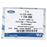 Трос ручника, стояночного тормоза FORD 8 7LN31 21585966 1734688 - Изображение 3
