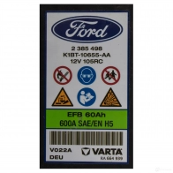 Аккумулятор FORD 2385498 GY YXXK 1438176660 - Изображение 3
