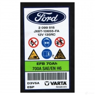 Аккумулятор FORD OE4L2 E 1438176662 2099515 - Изображение 2
