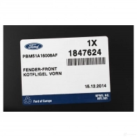 Крыло FORD 1422513668 2171302 WOI UQ4 - Изображение 2