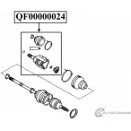 Шрус внутренний левый 23x35x20 QUATTRO FRENI 1422487535 QF00000024 A52 UW
