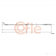 Трос газа COFLE 1RIJI 4297809 11.081 92.11 .081