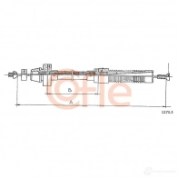 Трос газа COFLE 1173.3 HKF47SB 92. 1173.3 4298468