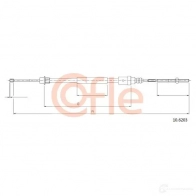 Трос ручника COFLE UQX8M Peugeot 406 1 (8E, 8F) Универсал 3.0 24V 190 л.с. 1996 – 2004 92. 10.6203 10.6203