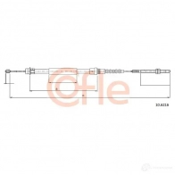 Трос ручника COFLE 9 2.10.6216 JRLXR Peugeot 607 10.6216