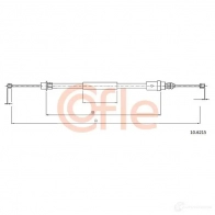 Трос ручника COFLE BOFTA7 10.6215 92. 10.6215 Peugeot 406 1 (8E, 8F) Универсал 3.0 24V 190 л.с. 1996 – 2004