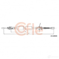 Трос ручника COFLE 20.160B081 VSPQDO 92.20.160B08 1 Chrysler Voyager 4 (RG, RS) Минивэн 2.5 CRD 120 л.с. 2005 – 2008