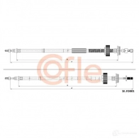 Трос ручника COFLE IS016 A 1E.FD001 Ford Focus 2 Хэтчбек 2.0 TDCi 133 л.с. 2004 – 2008