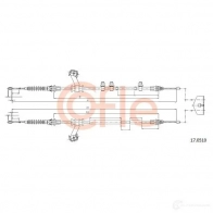 Трос ручника COFLE 17.0510 92 .17.0510 Mazda 2 (DE) 3 Хэтчбек 1.5 MZR 102 л.с. 2011 – 2015 PIMC1
