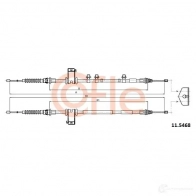 Трос ручника COFLE BDN6R3K 9 2.11.5468 11.5468 Ford Transit Courier