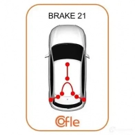 Трос ручника COFLE BDN6R3K 9 2.11.5468 11.5468 4298122 - Изображение 2