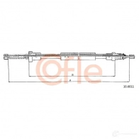 Трос ручника COFLE 4297280 92. 10.6011 10.6011 QQD5CIK