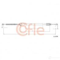 Трос ручника COFLE 11.6596 ESZNB Renault Clio 2 (CB, SB) 1998 – 2005 9 2.11.6596