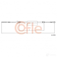 Трос ручника COFLE Q0HVZ 12.3705 Iveco Daily 2 1989 – 1997 92 .12.3705