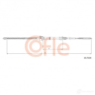 Трос ручника COFLE 10.7134 S7VQS23 92 .10.7134 Seat