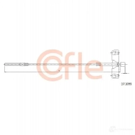 Трос ручника COFLE 7D74N Toyota Auris (E150) 1 Хэтчбек 1.3 3 Dual VVTi (NRE150) 101 л.с. 2009 – 2012 17.1095 92.17.109 5