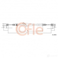 Трос ручника COFLE 11.6561 Renault Trafic (PXX) 1 Кабина с шасси 2.5 D 79 л.с. 1994 – 1998 92.11.65 61 Y4OCHKF