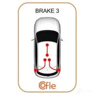 Трос ручника COFLE 1437349332 1.TY002 FR EG1S - Изображение 2