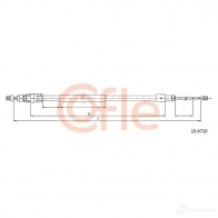 Трос ручника COFLE Citroen Berlingo 2 (B9, PF2) Кабина с шасси 1.6 HDi 90 16V 90 л.с. 2008 – наст. время 10.4710 92. 10.4710 FGFFH9O