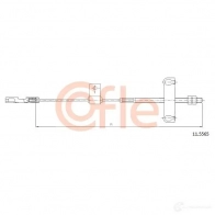 Трос ручника COFLE Ford Transit 6 (FD) Автобус 2.0 DI (FE. FF. FG) 100 л.с. 2000 – 2006 Y0FUE 92.11.55 65 11.5565