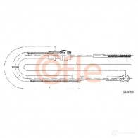 Трос ручника COFLE 12.3703 K4L5E Iveco Daily 2 1989 – 1997 92. 12.3703