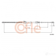 Трос ручника COFLE Skoda Fabia (5J) 2 Универсал 1.9 TDI 105 л.с. 2007 – 2010 10.9052 U36BTOQ 92.10 .9052