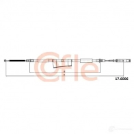 Трос ручника COFLE Y8VCRS3 17.6006 Kia Carnival (GQ) 2 1998 – 2005 92.17.600 6