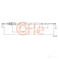 Трос ручника COFLE 92.10 .4715 Citroen C3 1 (FC, PF1) Хэтчбек 1.6 16V 110 л.с. 2003 – 2005 10.4715 7B5HAC