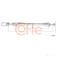 Трос ручника COFLE 92.11. 605 11.605 Peugeot 406 1 (8B, E, C) 1995 – 2005 NFICJ3Q