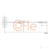 Трос ручника COFLE 92.17. 6025 Kia Sephia (FA) 1 1993 – 2003 OBJLL8R 17.6025