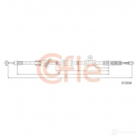 Трос ручника COFLE 92.17.2 216 17.2216 AYXHGQ Mitsubishi Space Star 1 (DGA) Минивэн 1.8 MPI 112 л.с. 2002 – 2004