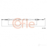 Трос ручника COFLE D75J5WG Volkswagen Transporter (T5) 5 Автобус 2.0 TDI 136 л.с. 2010 – 2015 10.7394 92.10.73 94