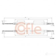 Трос ручника COFLE 4298393 LZ94KB 92.11.67 69 11.6769