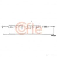 Трос ручника COFLE B9EZU Subaru Impreza (GC, GF) 1 1992 – 2000 92.17.27 52 17.2752