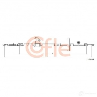 Трос ручника COFLE XTEQYUH 11.5835 Chevrolet Cruze 1 (J305) Хэтчбек 1.4 140 л.с. 2012 – 2025 92.11. 5835