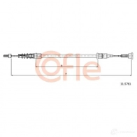 Трос ручника COFLE 92.11.57 61 Opel Corsa (C) 3 Хэтчбек 1.8 (F08. F68) 125 л.с. 2000 – 2009 3TEBW4 11.5761