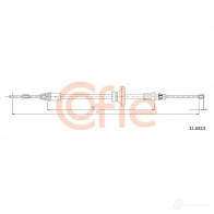 Трос ручника COFLE 7IOD3W 11.6814 9 2.11.6814 Opel Vivaro (A) 1 Автобус 2.5 CDTI (F7) 146 л.с. 2006 – 2025