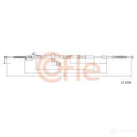 Трос ручника COFLE ROH87E 92.17 .1554 17.1554 Toyota RAV4 (XA10) 1 1994 – 2000