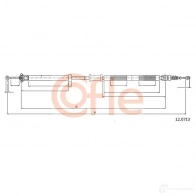 Трос ручника COFLE 12.0713 92.1 2.0713 Fiat Panda (169) 2 Хэтчбек 1.3 D Multijet 4x4 70 л.с. 2004 – 2024 7AZN4J