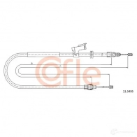Трос ручника COFLE PLJXBP 92.11.54 95 11.5495 Ford S-Max 1 (CA1, WS) Минивэн 2.0 145 л.с. 2006 – 2014