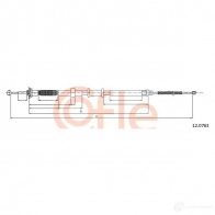 Трос ручника COFLE V0NL2 9 2.12.0763 Fiat Panda (169) 2 Хэтчбек 1.3 D Multijet 70 л.с. 2003 – 2025 12.0763