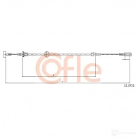 Трос ручника COFLE 12.3721 0LKME Iveco Daily 3 Грузовик 35 C 12 116 л.с. 2002 – 2006 92 .12.3721